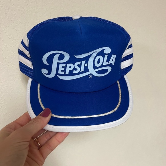 Vintage Pepsi-Cola Blue Trucker Hat - Picture 1 of 4